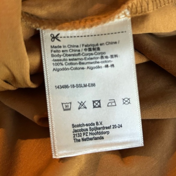 Scotch & Soda Rust Ruffle Jersey Dress - Picture 10 of 13